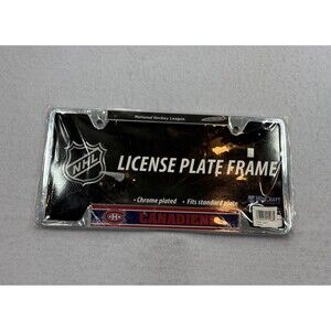 Montreal Canadiens NHL WinCraft Chrome License Plate Frame New Sealed
